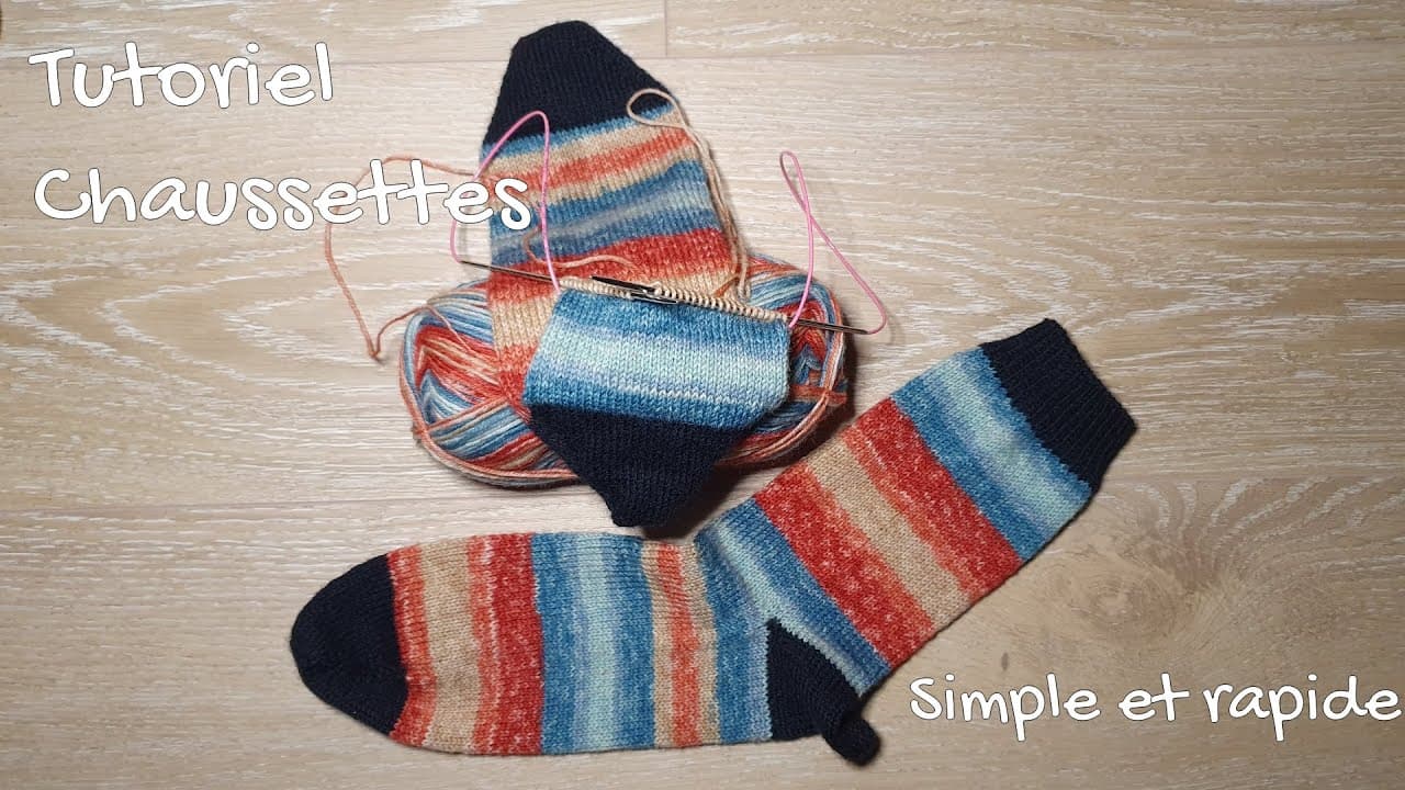 Tuto Chaussettes -  Tricoter ses premières chaussettes - Pas à Pas Facile / Débutant