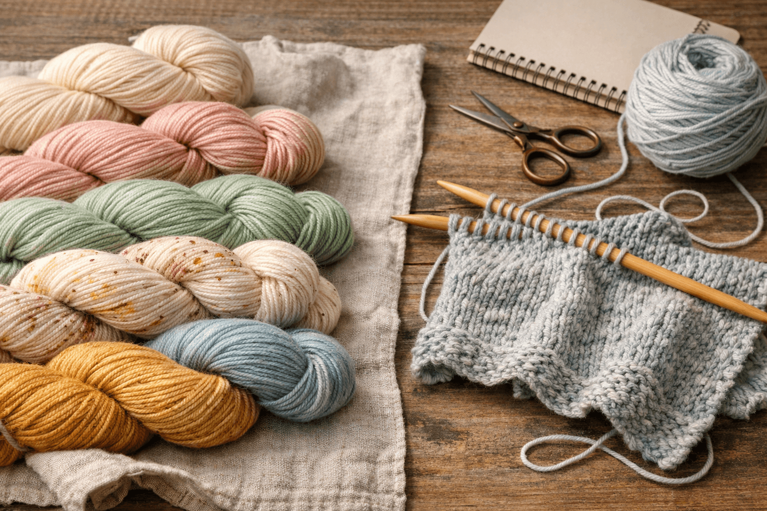 Un espace de partage autour du tricot et de la laine teinte à la main